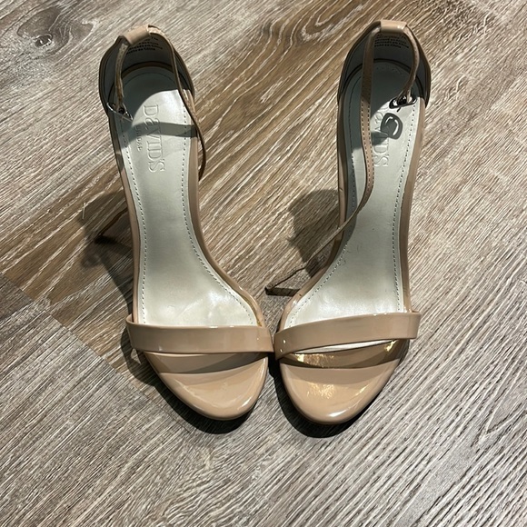 David's Bridal Shoes - Nude strappy heels